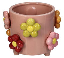 Planter Flowers Dolomite Multi 17.2x17.2x14.5cm