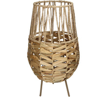 Lantern Water Hyacinth Natural 25x25x44cm