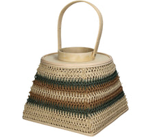 Lantern Paper Green 25x25x21cm