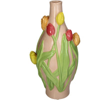 Vase Tulip Dolomite Multi 14x14x30cm