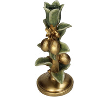 Candle Stick Lime Polyresin Green 11x10.5x23.5cm