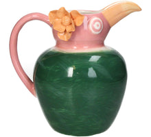 Vase Bird Stoneware Multi 22.6x15.9x21.9cm