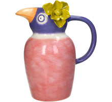 Vase Bird Stoneware Multi 20.9x13.6x24cm