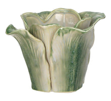 Planter Cabbage Stoneware Green 10.8x10.8x8.2cm