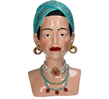 Vase Lady Necklace Polyresin Multi 18x17.5x28.7cm