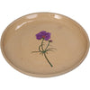 Plate Flower Stoneware Beige 20.2x20.2x2.3cm