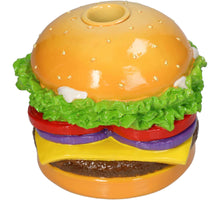 Candle Stick Hamburger Polyresin Multi 12x12x10cm