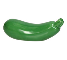 Ornament Zucchini Porcelain Green 16.5x5.5x6.5cm