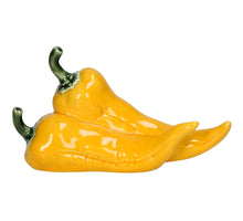 Ornament Bell Pepper Porcelain Yellow 16.5x7x9cm