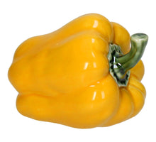 Ornament Bell Pepper Porcelain Yellow 11.6x8.5x8.3cm
