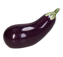 Ornament Eggplant Porcelain Aubergine 16x6.5x7.5cm