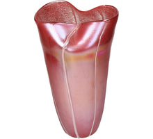 Vase Glass Red 19.5x17.5x36.5cm