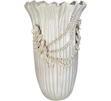 Vase Necklace Stoneware White 37x36x62.5cm