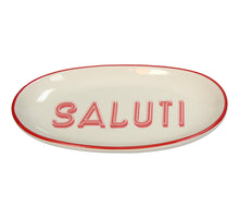 Plate Oval Saluti Stoneware White 21x12.5x2.5cm