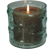 Candle Holder Fishes Glass Turquoise 13x13x13cm