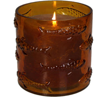 Candle Holder Fishes Glass Yellow 13x13x13cm