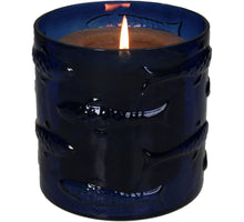 Candle Holder Fishes Glass Blue 13x13x13cm