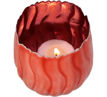 Candle Holder Iron Pink 8x8x7cm