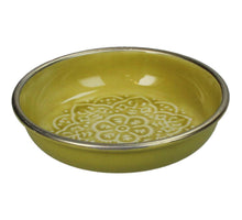 Bowl Iron Mustard 11x11x2.5cm