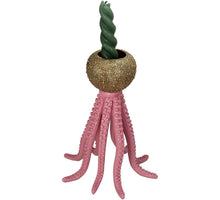 Candle Stick Octopus Polyresin Pink 16x16x20cm