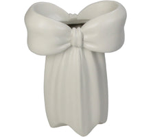 Vase Bow Polyresin Ivory 7x14x19cm