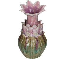 Vase Stoneware Pink 14.5x14.5x27.5cm