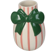 Vase Bow Stoneware Multi 12.1x12.5x17.7cm