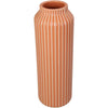Vase Stoneware Orange 9.5x9.5x26cm