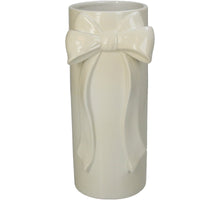 Vase Bow Stoneware Ivory 12x10.8x25.3cm
