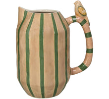 Vase Bird Stoneware Beige 20.6x15x21.3cm