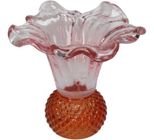 Vase Glass Multi 13.5x13.5x12cm Pink-Orange