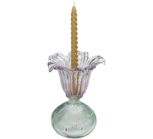 Vase Glass Multi 16x16x23cm Lilac-Blue