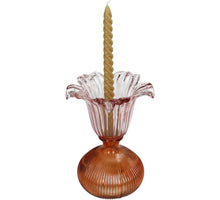 Vase Glass Multi 16x16x23cm Pink-Orange