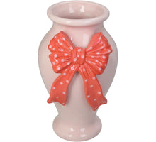 Vase Bow Dolomite Pink 13x12x20cm