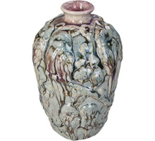 Vase Birds Stoneware Multi 15x15x25cm