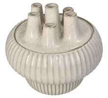 Vase Stoneware White 22x22x20.5cm