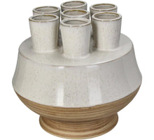 Vase Stoneware White 22.5x22.5x20cm