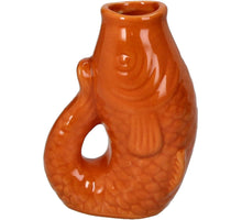 Vase Fish Stoneware Terra 8x5.5x11.3cm