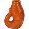 Vase Fish Stoneware Terra 8x5.5x11.3cm