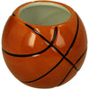 Vase Basketball Dolomite Orange 11x11x9cm