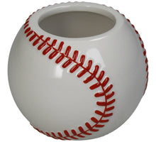 Vase Baseball Dolomite White 10x10x8cm