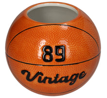 Vase Basketball Dolomite Orange 17.5x17.5x15cm