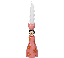 Candle Stick Flower Girl Dolomite Multi 6.5x7x17.6cm