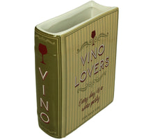 Vase Book Vino Lovers Dolomite Green 14.4x5.5x18.2cm
