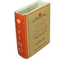 Vase Book Vino Lovers Dolomite Beige 14.4x5.5x18.2cm