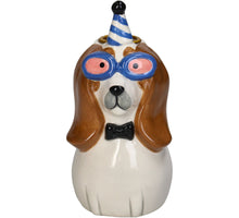 Candle Stick Dog Dolomite Multi 7.3x7.3x14.4cm