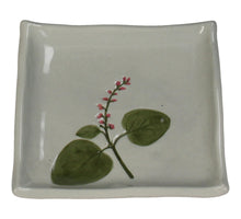 Plate Flower Porcelain Grey 11.6x11.6x1.8cm