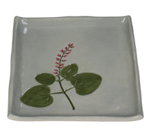 Plate Flower Porcelain Grey 15.6x15.6x2cm