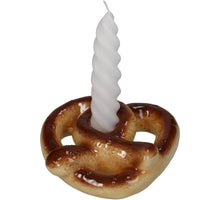 Candle Stick Pretzel Dolomite Brown 12.5x11.8x4cm