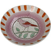 Bowl Bird and Stripes Stoneware Multi 17.5x17.5x3.8cm